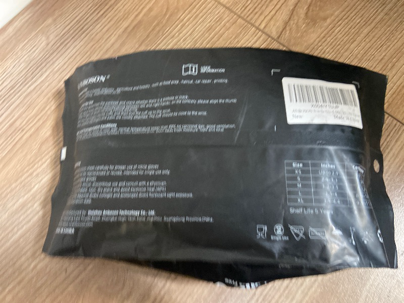 Photo 1 of ANBOSON Nitrile Gloves Disposable, Black, Latex-Free & Powder-Free Food Safe, Cooking, Cleaning Gloves, 5 Mil, XL, 50 Count