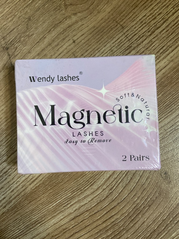 Photo 1 of 2-Pairs Magnetic Eyelashes Kit with Applicator: Wendy Natural Reusable False Lash Soft Waterproof False Lash No Glue Needed, 079+B01