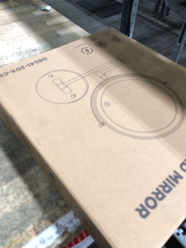 Photo 1 of 20X/1X Wall Mounted Lighted Makeup Mirror with Light, 8.5'' Double Sided Rechargeable Magnifying Bathroom Mirror, 3 Color Lights Touch Dimmable Extended Arm 360 Rotation Light up Magnification Mirrors