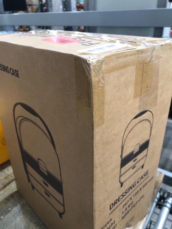 Photo 1 of ***Has a Broken section in the front***,Makeup Organizer, Skincare Holder Bathroom Counter Organizer, Storage Box Cosmetic Display Cases, Teen Girl Gifts Trendy Stuff Make up Organizers for Vanity, Dresser, Countertop (Rose Gold)