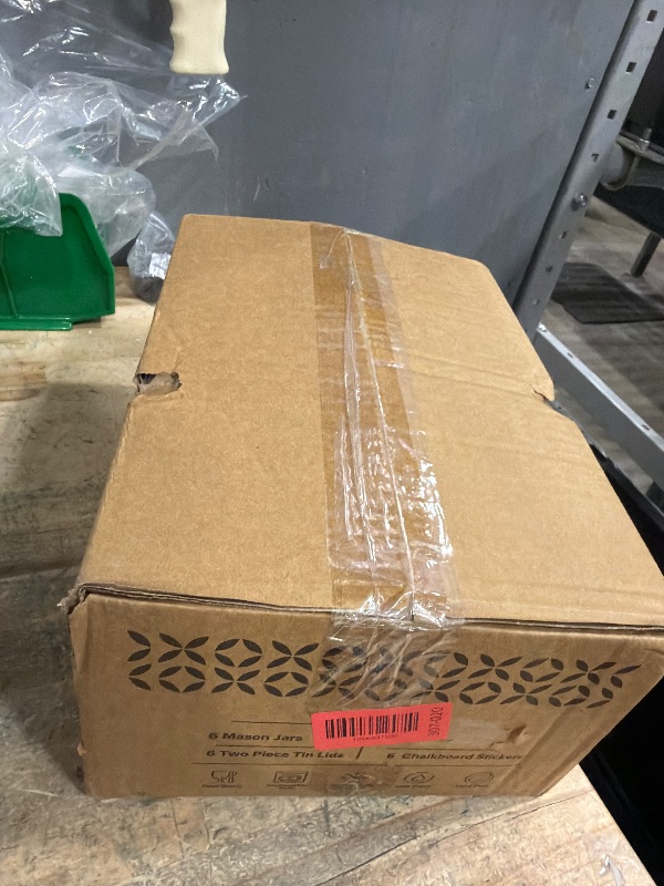 Photo 1 of [ 6 Pack] 16 oz. Wide-Mouth Glass Mason Jars with Metal Airtight Lids and Bands for 1 Pint Canning, Preserving, & Meal Prep