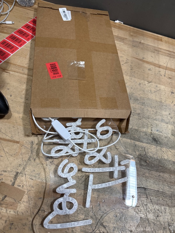 Photo 1 of 16 Inch It's a Love Story Neon Sign, Warm White Love Story LED Neon Light for Makeup Vanity, Bedroom, Home Wall, Office Decor, Neon Light for Party Backdrop, Wedding, Birthday Gifts, Anniversary Decoration