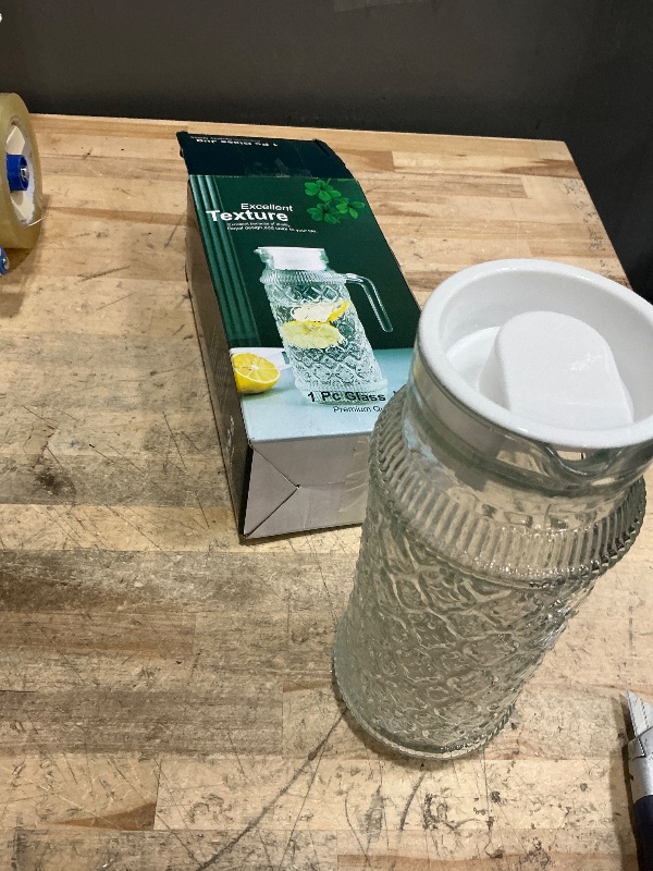 Photo 1 of 1 pcs glass jug 