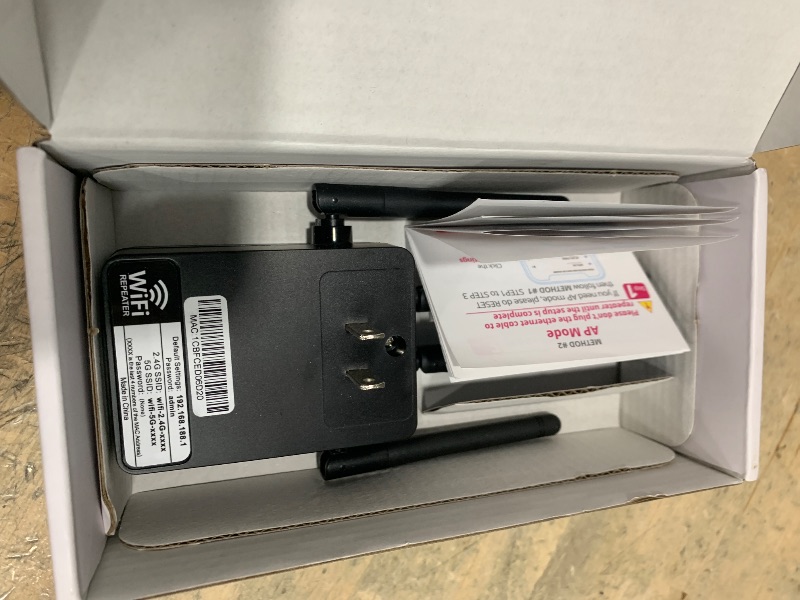 Photo 1 of 12880 Sq.Ft WiFi Extender Signal Booster, 1200Mbps WiFi Repeater, 105-Device Support, Simple Install, WiFi Extender with Wide Compatibility