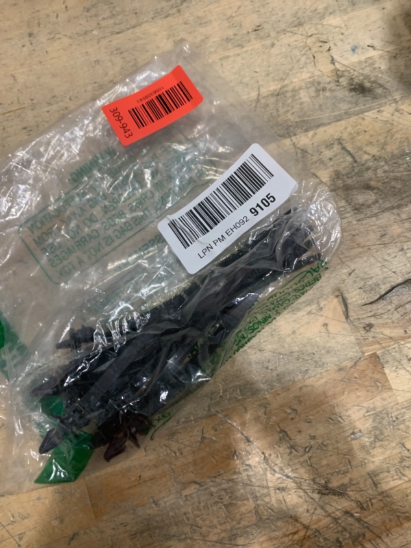 Photo 1 of ***PARTIAL SET ONLY 10 **** XINGO 100PCS Fir Tree Nylon Push Mount Zip Ties, Heavy Duty Wire Ties, 2 in 1 Self Locking UV Resistant Assortment for Indoor Wire Tying (8.3"x0.22")