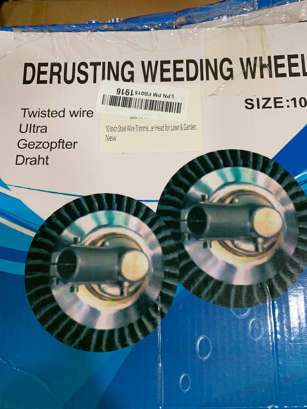 Photo 1 of 10 Inch Steel Wire Trimmer Head – Universal Weed Eater Attachment for Stihl, Dewalt, Milwaukee & More – Indestructible Weed Wacker Wire Brush Cutter Head for Lawn & Garden