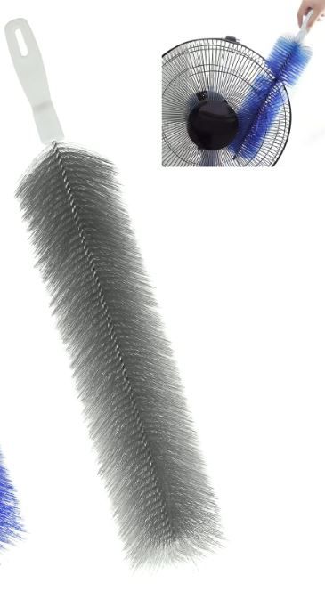 Photo 1 of 1 Pcs Cobweb Duster, Bendable Fan Cleaner Brushes Set Reusable, Plastic Microfiber Duster for Air Conditioning Shutters,Ceiling Fan, Blades, Curtains,Air Vents(Blue?Gray)