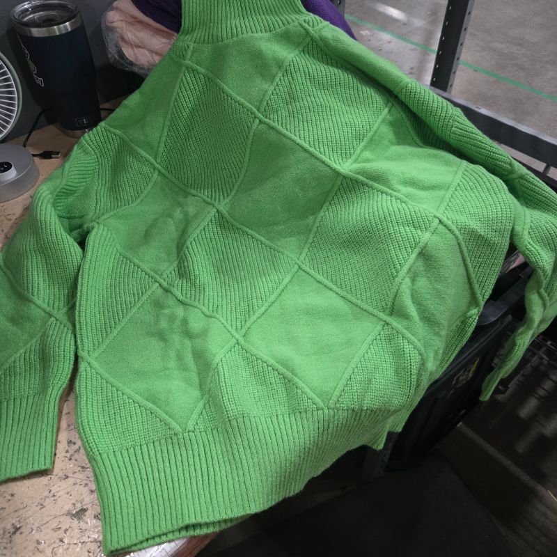 Photo 1 of **SEE PHOTOS** Turtleneck Sweater Women Long Sleeve Cable Knit Sweater Tops Fall Fashion Solid Color Oversized Pullover Tops