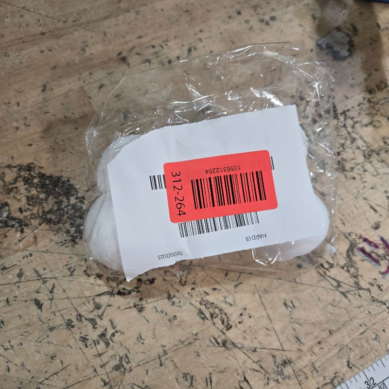 Photo 1 of **PARTIAL SET 7 *** Crafjie 12PCS 2 Inchs White Half Round Foam Balls Polystyrene Half Foam Balls Craft Supplies Hemispherical Christmas Craft Ballfor DIY Home Craft Project and Art Decoration