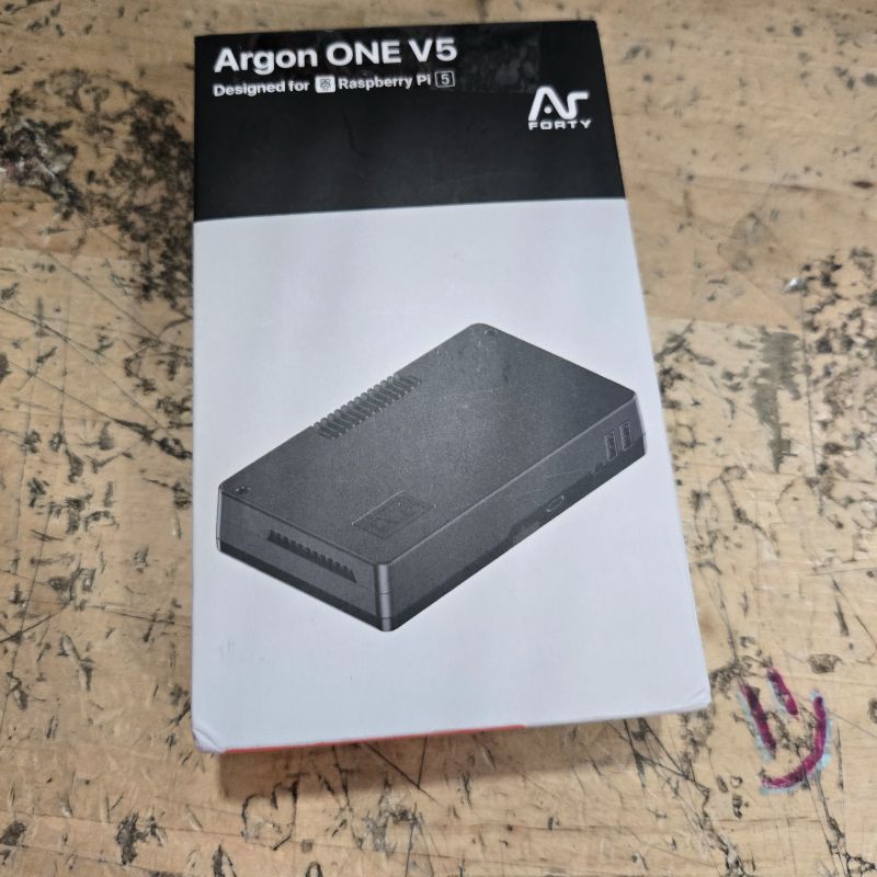 Photo 1 of ***MISSING ASSEMBLY PIECES*** Argon ONE V5 Case Only for Raspberry Pi 5 | Casted Aluminum Pi 5 case, Expandable up to Dual M.2 NVME Drives, Built-in DAC with Microphone, Dual HDMI Port, 30mm Fan