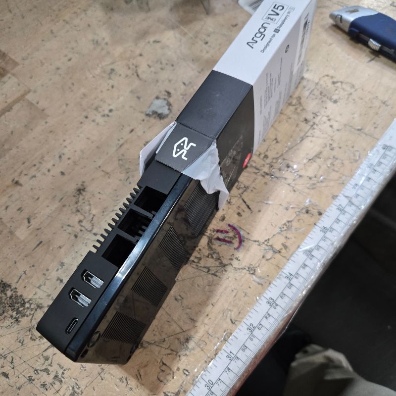 Photo 1 of ***MISSING ASSEMBLY PIECES*** Argon ONE V5 Case Only for Raspberry Pi 5 | Casted Aluminum Pi 5 case, Expandable up to Dual M.2 NVME Drives, Built-in DAC with Microphone, Dual HDMI Port, 30mm Fan