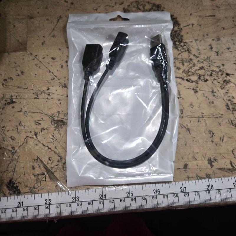 Photo 1 of ?2025 Upgraded? USB 2.0 A Male to 2 Dual USB Female Jack Y Splitter Hub Power Cord Extension Adapter Cable(Not Supporting CarPlay and Android Auto)