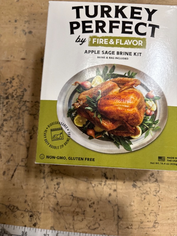Photo 1 of ** best btFire & Flavor Apple Sage Perfect Brine - Turkey Brine Kit with Bag for Roasting, Grilling, Smoking, and Frying - Brining Seasonings for Cooking and Turkey Brine Bag - Turkey Brine and Rub Kit, 1 Count (Pack of 1)