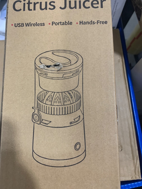 Photo 1 of **USED**Electric Citrus Juicer Machines,Citrus Juicer Machines with USB and Cleaning Brush,portable electric juicer for making fresh orange juice,squeezing oranges,lemons,kiwi fruit,and grapefruit(Black)