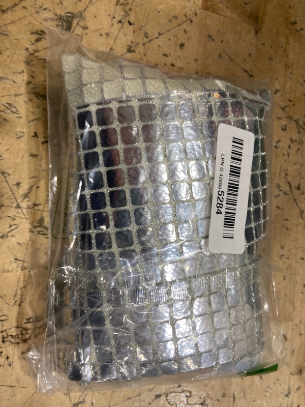 Photo 1 of 12 x 108 Inches Glitter Disco Party Table Runner Disco Ball Decor Retro 70s 80s Theme Birthday Decorations Sequin Silver Bachelorette Dance Party Supplies Wedding Table Cloth