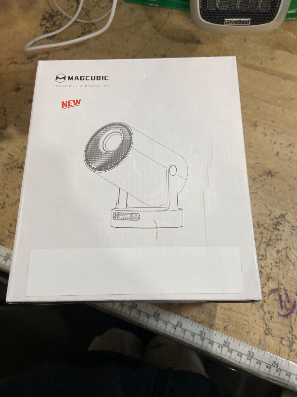 Photo 1 of ?Electric Focus?Magcubic Mini Projector 4K Support, Portable Projector with WiFi 6 and Bluetooth 5.4, Smart Proyector, 5W Soundbase Speaker, 180° Rotation for Home Theater HY300 Ultra