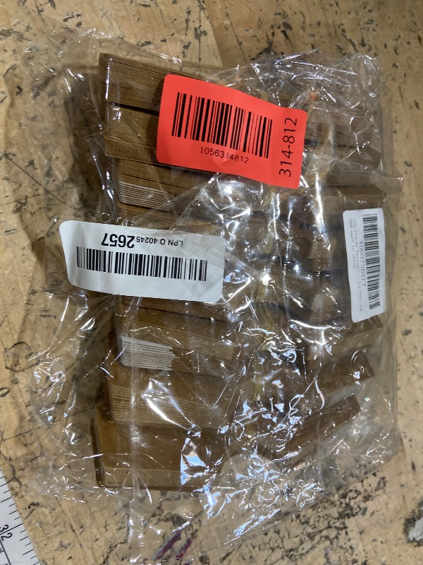 Photo 1 of 200 Pieces Keychain Display Cards with Adhesive Necklace Bracelet Jewelry Hanging Blank Kraft Paper Packaging Tags