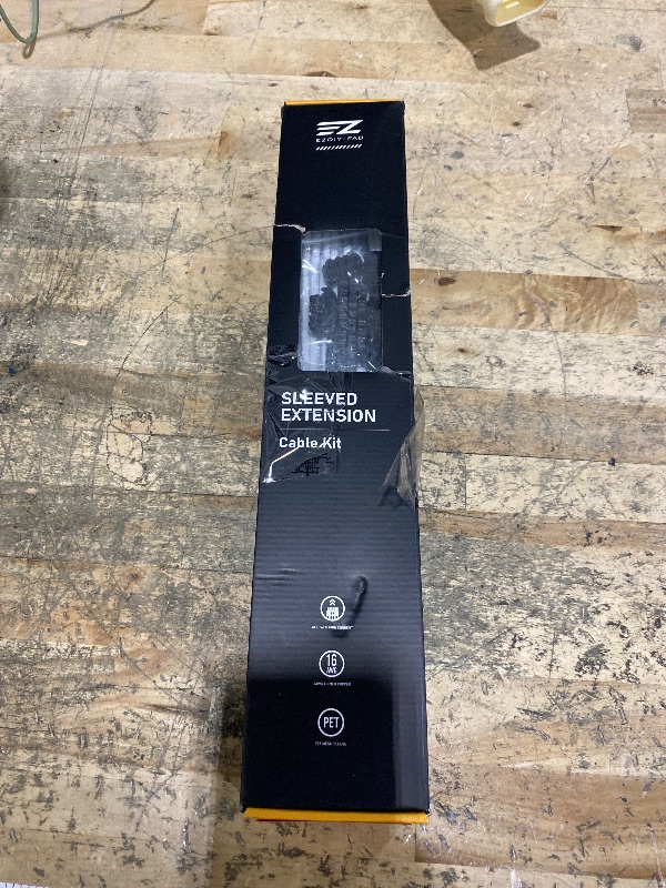 Photo 1 of **MISSING CABLES**EZDIY-FAB PSU Cable Extension Kit,16AWG Power Supply Extension Cable,1x24Pin/2x4+4 EPS/3x6+2 PCI-E,Custom PC Sleeve Cable 300MM with Combs-White