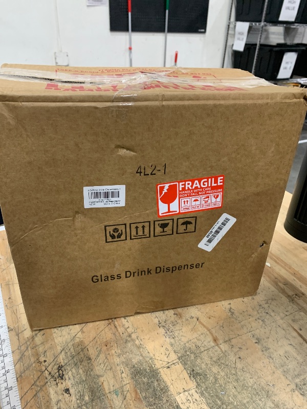 Photo 1 of 1 Gallon Glass Drink Dispensers For Parties 2PACK.Beverage Dispenser,Glass Drink Dispenser With Stand And Stainless Steel Spigot 100% Leakproof.Lede Dispenser With Ice Cylinder.Laundry Detergent
