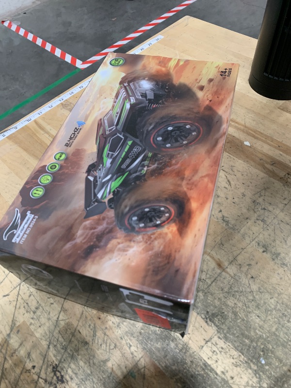 Photo 1 of 1:16 Scale All Terrain Fast RC Cars, 40KM/H High Speed 4WD Remote Control Car with 2 Rechargeable Batteries, 4X4 Off Road Monster Truck, 2.4GHz Electric Vehicle Toys Gifts for Kids and Adults