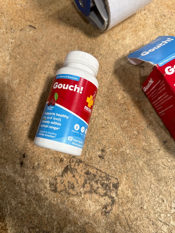 Photo 1 of 1/28 Redd Remedies, Gouch!, Supplement Support for Joints and Uric Acid Levels, Encourages a Healthy Inflammatory Response, Tart Cherry & Quercetin, 60 Vegan Capsules