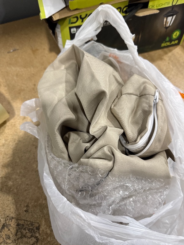 Photo 1 of ***PARTIAL SET/ONLY 1 COVER**** TECOSARA Deep Seating Patio Cushion Set Covers Replacement, Durable Outdoor Cushions Cover, 4Pcs Patio Furniture Cushions Slipcovers with Zipper, 28x28x6, 28x13x6, Tan