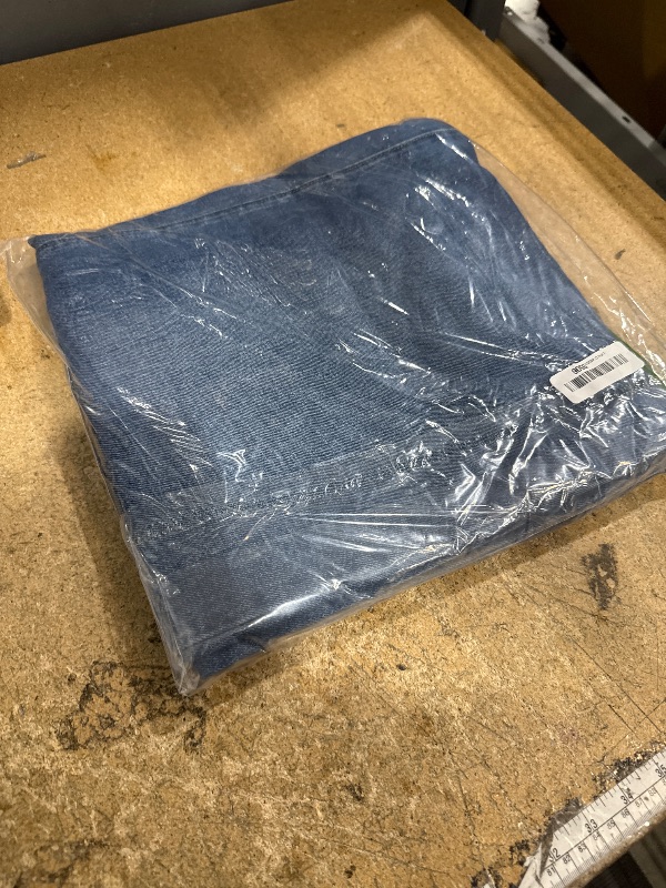 Photo 1 of **NEEDS/ RPLACEMENT BUTTON/STYLE MAY DIFFER / PHOTO FOR ITEM REFERENCE*** Baggy Jeans for Women Wide Leg Cinch Jeans Woman Adjustable Wasit High Waisted Pants for Women Straight Leg Dark Blue 32