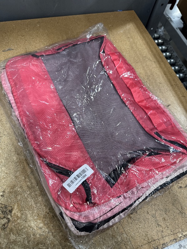 Photo 1 of **PARTIAL SET ONLY 3**  Bulyoou 5 Pcs Packing Cubes for Suitcase Large Travel Cubes Carry on Luggage Organizer Bags for Clothes Accessories(L,Pink)