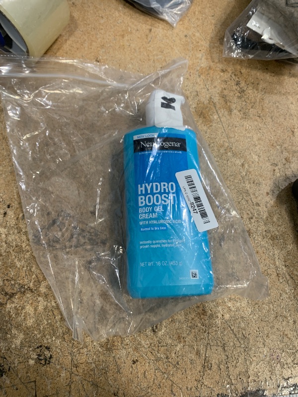Photo 1 of **HAS BROKEN PUMP** Neutrogena Hydro Boost Body Gel Cream, Hydrating Body Lotion with Hyaluronic Acid for Normal to Dry Skin, Lightweight Fragrance-Free Hyaluronic Acid Moisturizer, 16 OZ
