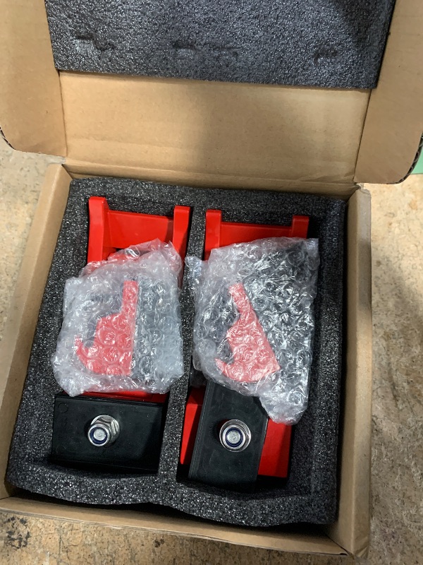 Photo 1 of 2025 Newest Aluminum Hood Latches Catch Kit Compatiable with Jeep Wrangler JK JKU 2007-2018 Sahara Freedom Sports Rubicon & Jeep Wrangler JL JLU 2018-2025 & Gladiator JT 2020-2025 -1 Pair/Red