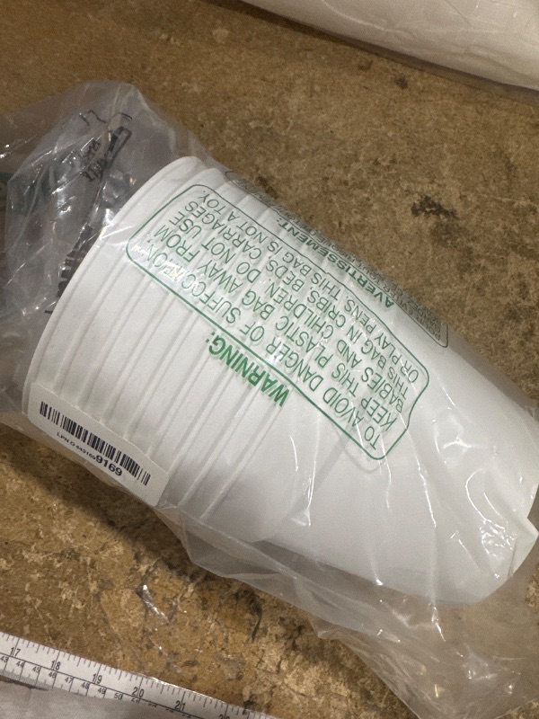 Photo 1 of 10 Pack 6 Inch Plant Pots with Drainage and Saucers, White Plastic Flower Pots for Indoor and Outdoor Plants, Stackable Nursery Planters for Houseplants and Herbs, White