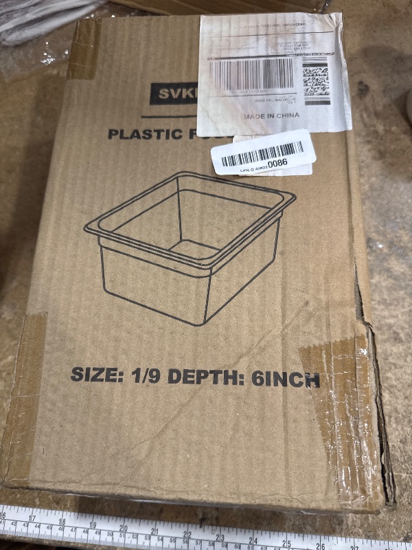 Photo 1 of 1/9 Size&6 Inch Commercial Food Pan with Lids-[NSF Certified][Hot&Cold Resistant] 4PCS Clear Restaurant Food Storage Containers with Lids, Topping Salad Bar Container (BPA-FREE)