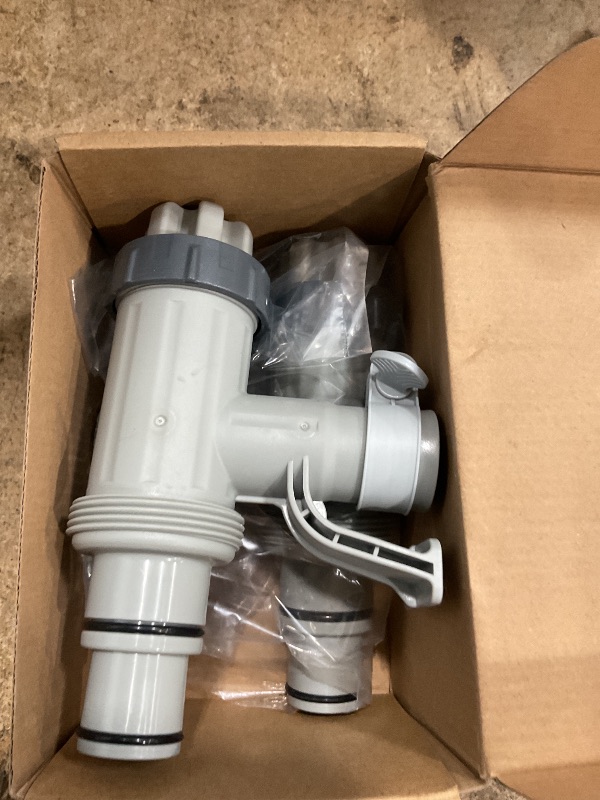 Photo 1 of [PATENTED] SUMMERBUDDY Pool Hose Adapter for Above Ground Swimming Pool, Pool Replacement Parts with Plunger Valve and Pool Pipe Holder Pool Pump Parts 2 Pack