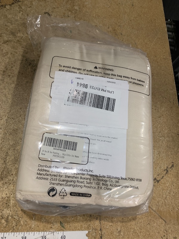 Photo 1 of 10 Set/8 Set Packing Cubes for Travel, Gifts for Women Mom,Anti-Tearing Suitcase Organizer for Luggage with Shoe & Hanging Toiletry Bag,OlarHike Vacation Essentials & Accessories for Cruise Ship,Cream