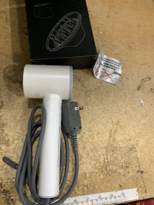 Photo 1 of 110,000RPM High-Speed Blow Dryer for Fast Dry, Hair Dryer Blow Dryer with Diffuser, Ionic Hair Dryer with Magnetic Nozzle & LED Display, Portable Travel Hair Dryer for Salon Home-Snow White