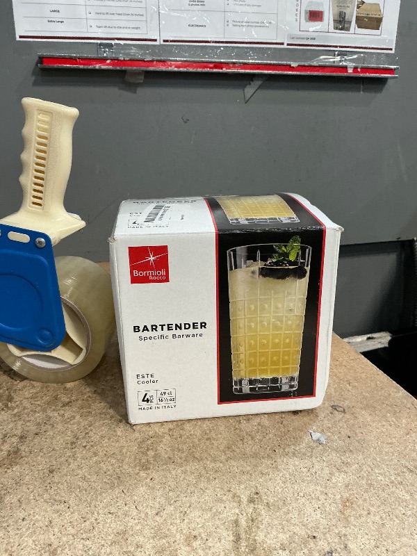 Photo 1 of *ONLY 2* Bormioli Rocco Bartender Este 16.5 oz. Cooler Drinking Glasses, Clear, Set of 2