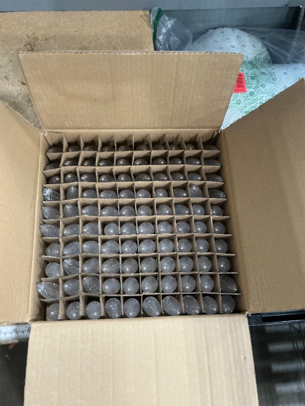 Photo 1 of 100 Pack C9 LED Replacement Christmas Light Bulb, C9 Shatterproof LED Bulb for Christmas String Light, E17 Intermediate Base, Commercial Grade Dimmable Bulbs, Pure White