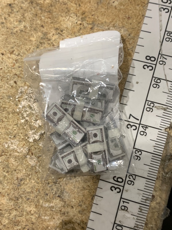 Photo 1 of 1:12 Dollhouse Miniature Scene Model Mini 150 Pieces Dollar Bills Set (Multicolored)