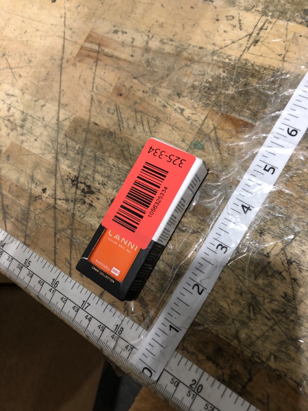 Photo 1 of ***FACTORY SEALED***CANNI Orange Gel Nail Polish, 1Pcs Neon Orange Gel Polish Bright Orange Color High Gloss Soak Off U V French Nail Manicure Salon DIY