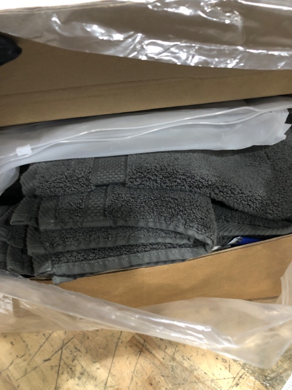 Photo 1 of 100% Organic Zero-Twist Cotton Towels - GOTS Certified Luxury Bath Towels - Ultra Soft & Plush 700GSM Long-Staple Cotton - 6 Piece Towel Set (Pewter Grey)