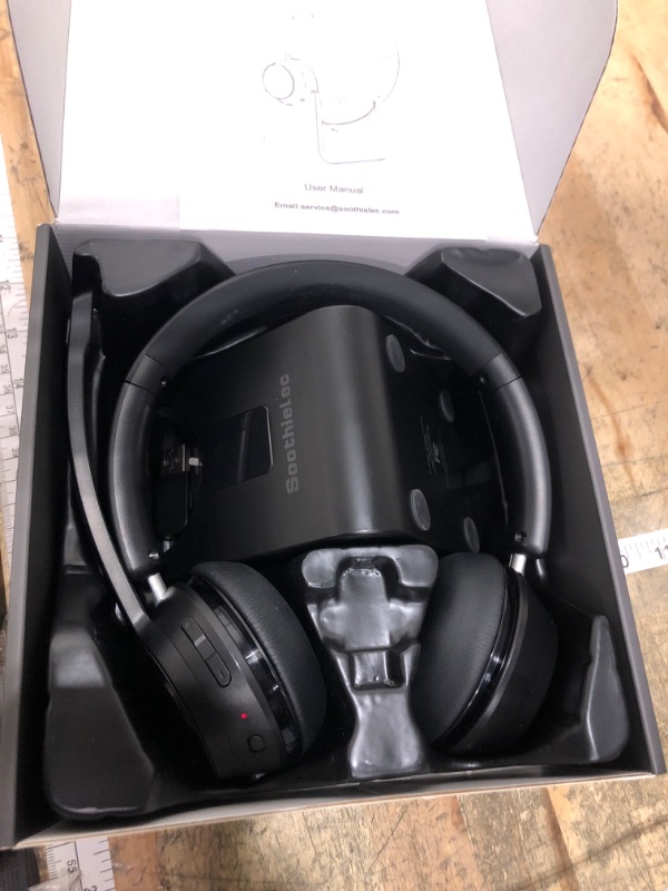 Photo 1 of (Upgraded Version) Wireless Headset, Bluetooth Headset with Noise Cancelling Microphone, Best Headphones with Mic Mute & USB Dongle for PC/Computer/Laptop/Cell Phones/Remote Work/Call Center