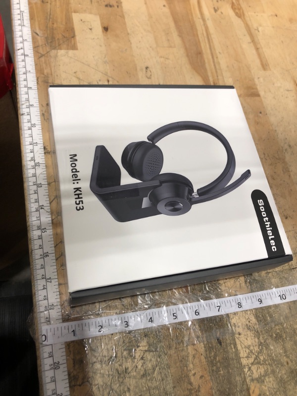 Photo 1 of (Upgraded Version) Wireless Headset, Bluetooth Headset with Noise Cancelling Microphone, Best Headphones with Mic Mute & USB Dongle for PC/Computer/Laptop/Cell Phones/Remote Work/Call Center