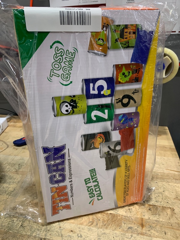 Photo 1 of 14 Pcs Halloween Party Games for Kids Adults Halloween Carnival Bean Bag Toss Games Metal Cans with 3 Bean Bags in Gift Box Boo Basket Stuffers Gifts for Holiday Trick or Treat Party Supplies