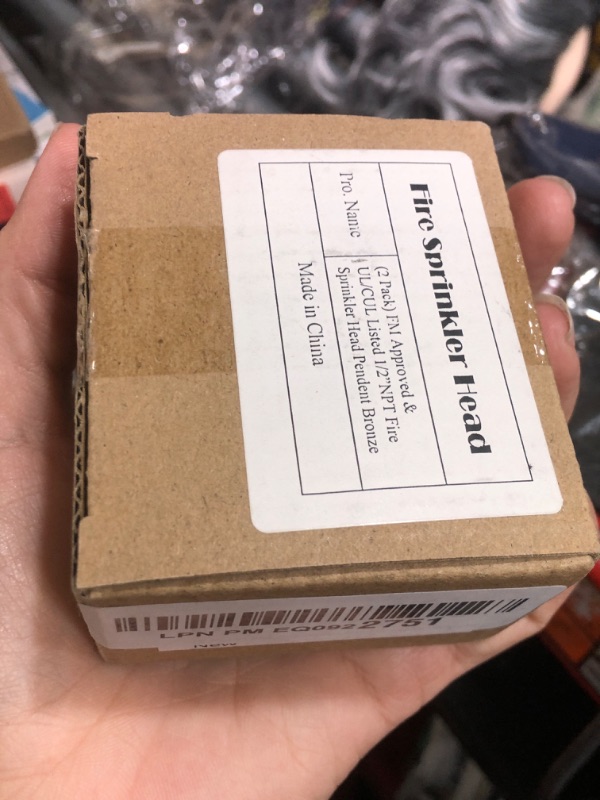 Photo 1 of (2 Pack) FM Approved & UL/CUL Listed TUNA Fire Sprinkler Head Pendent Spray 1/2” NPT 155°F (68°C) K=5.6 K80 Standard Response for Automatic Fire Sprinkler System