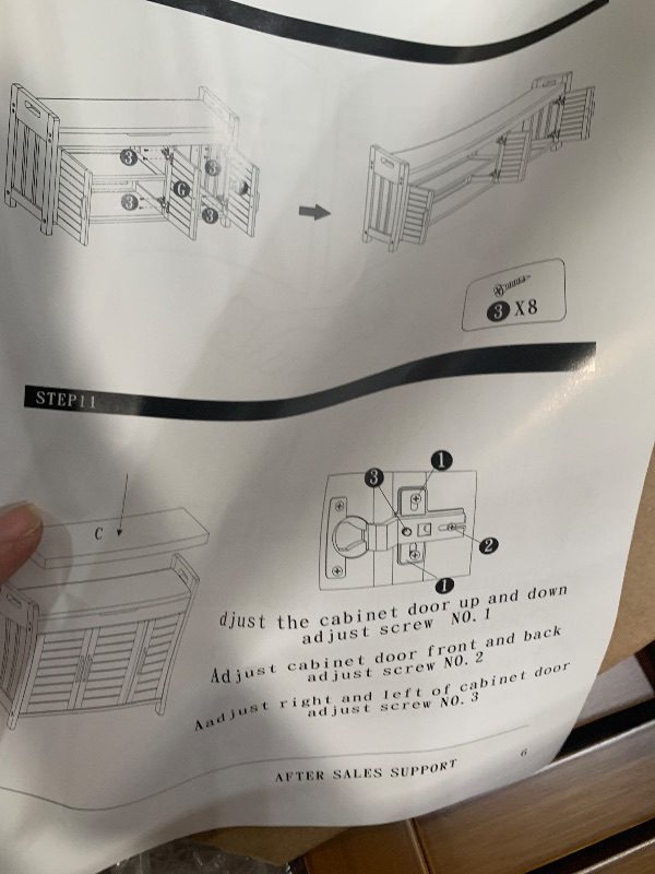 Photo 1 of *MISSING SOME HARDWARE** Wilk Shoe Storage Bench, 2-Tier Shoe Cabinet with Padded Seat Cushion and Storage Box, Bamboo Entryway Bench with 3 Darn Doors (38.2’’(L) x 14.4’’(W) x 19.7’’(H))