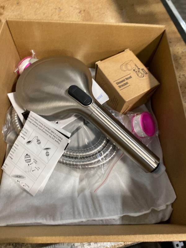 Photo 1 of ***PARTS ONLY*** Hibbent All Metal 12'' Filtered Rainfall Shower Head Combo, High Pressure Handheld Shower Head with 12'' Adjustable Curved Extension Arm, 20 Stage Shower Filter, 10-spray, 71'' Hose, Brushed Nickel