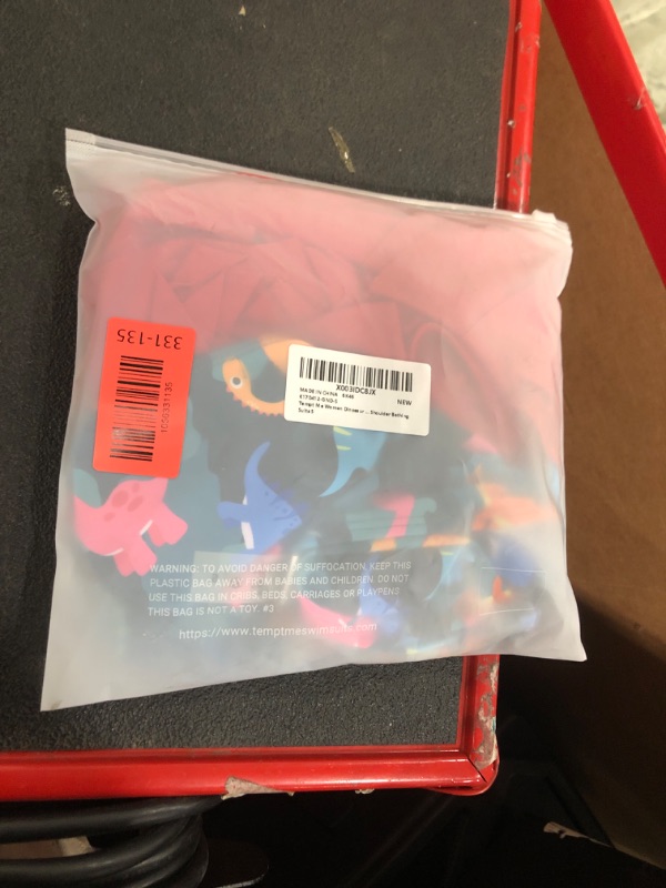 Photo 1 of ***(STOCK PHOTO FOR REFERENCE ONLY/ COLOR IS RED)***Tempt Me Women Dinosaur Print Two Piece High Waisted Bikini Set Swimsuit Off Shoulder Ruffle Bathing Suits Tummy Control Ruched Swimwear S