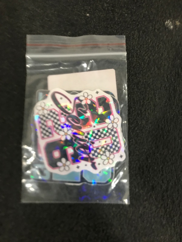 Photo 1 of (4 PCs - 3 in) Holographic Senior 2026 Graduation Stickers Class of 2026 Vinyl Decal Pack Cute Pink Blue Aesthetic Laptop Water Bottle Phone Car