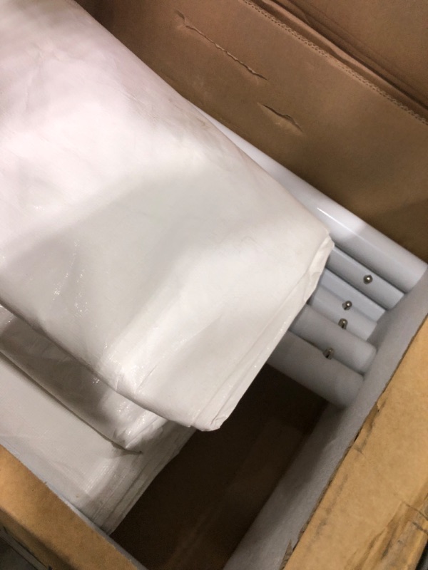 Photo 1 of ************INCOMPLETE ITEM, THIS IS ONLY 1 BOX IN A MULTI BOX SET*************
COBIZI 10 x 30 Party Tent Heavy Duty, Tents for Parties with Removable Sidewalls & 4 Built-in Sandbags, Wedding Tent UV 50+, Waterproof, White