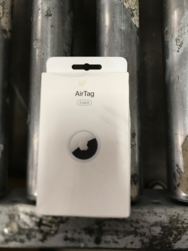 Photo 1 of **MISSING 1 AIRTAG** Apple AirTag 4 Pack. Keep Track of and find Your Keys, Wallet, Luggage, Backpack, and More. Simple one-tap Set up with iPhone or iPad
